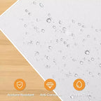 Table de manucure blanche 4 tiroirs en MDF de 42,5 po avec armoire, portes et collecteur de poussière électrique