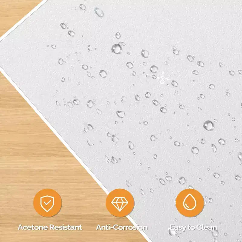 Table de manucure blanche 4 tiroirs en MDF de 42,5 po avec armoire, portes et collecteur de poussière électrique