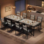 Table à manger pour 4 personnes, table de salle à manger, table et chaises de cuisine en bois avec chaises rembourrées pour cuisine, appartement