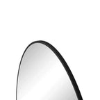 28 Miroir circulaire mural noir Miroir à cadre métallique