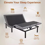 Lit réglable Queen - Massage et chargement USB