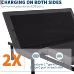 Lit réglable Queen - Massage et chargement USB