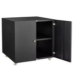 Support d'Imprimante en Métal avec Rangement, Table Roulante pour Imprimante pour Documents de Taille Lettre/Légal/A4, Meuble Classeur Mobile en Métal