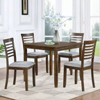 Table à manger rectangulaire en bois de 45,5/34,5 pouces, table de cuisine pour 4 personnes, petit espace, grise