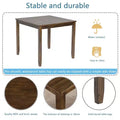 Table à manger rectangulaire en bois de 45,5/34,5 pouces, table de cuisine pour 4 personnes, petit espace, grise