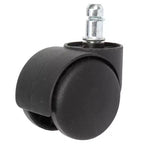 Tabouret de salon hydraulique en cuir PU noir, tabouret à roulettes réglable en hauteur pour spa, massage, chaise de bureau