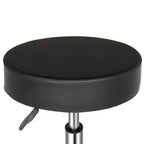 Tabouret de salon hydraulique en cuir PU noir, tabouret à roulettes réglable en hauteur pour spa, massage, chaise de bureau