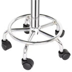 Tabouret de salon hydraulique en cuir PU noir, tabouret à roulettes réglable en hauteur pour spa, massage, chaise de bureau
