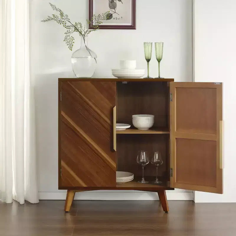 Buffet en bois 2 portes avec rangement