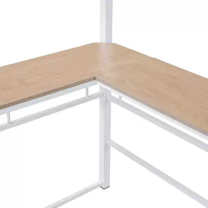 Lit mezzanine en métal avec bureau et étagères pour adolescents, cadre de lit mezzanine haut avec bureau et rangement