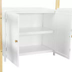 Lit mezzanine avec bureau pliable, cadre de lit mezzanine en bois avec armoire de rangement intégrée et compartiments