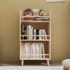Étagère en bois massif de pin, meuble de rangement à étagères épaisses à 3 niveaux, organisateur de rangement de style ferme pour salon, bureau, bois naturel
