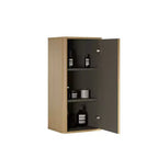 Meuble de salle de bain mural chic à rayures, armoire de rangement flottante avec 3 étagères, meuble haut pour salle de bain, chambre et salon