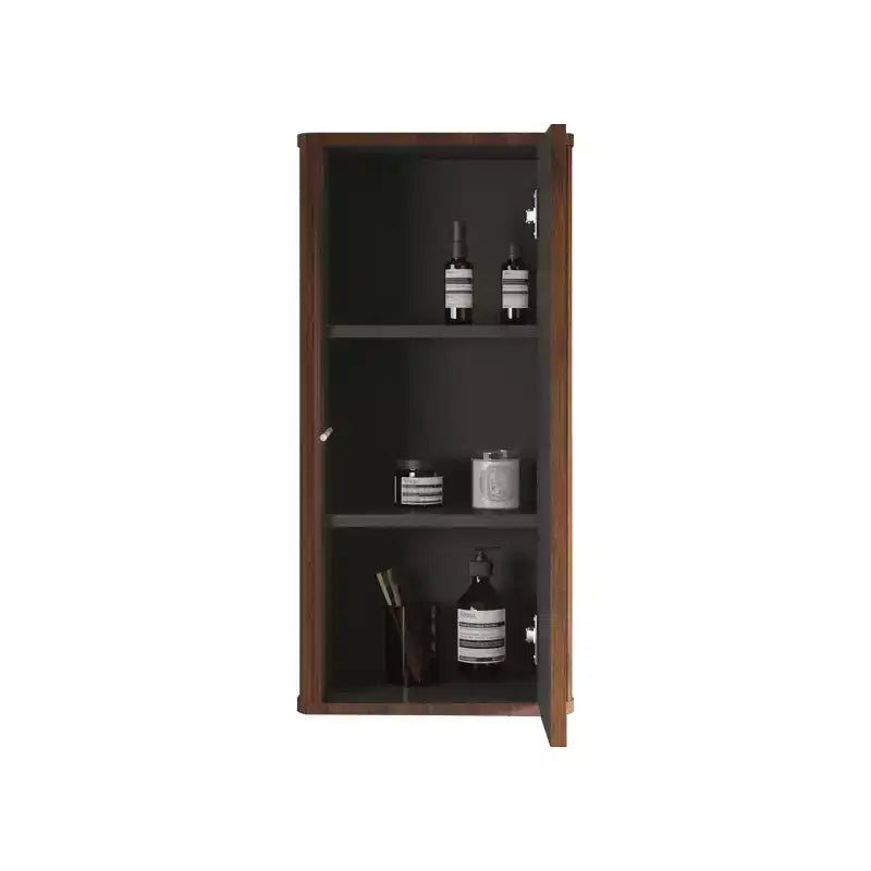 Meuble de salle de bain mural chic à rayures, armoire de rangement flottante avec 3 étagères, meuble haut pour salle de bain, chambre et salon