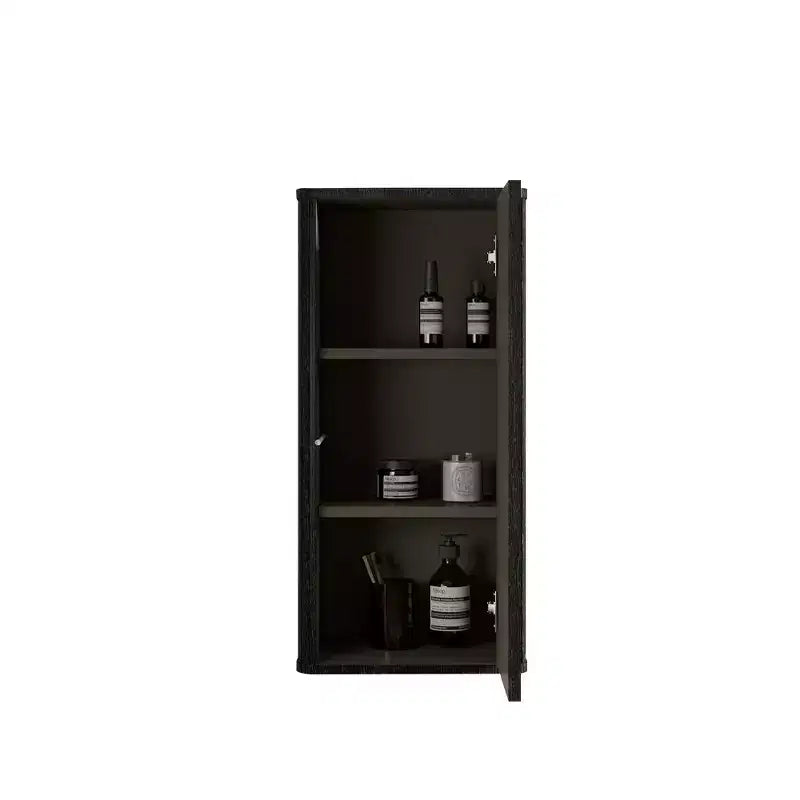 Meuble de salle de bain mural chic à rayures, armoire de rangement flottante avec 3 étagères, meuble haut pour salle de bain, chambre et salon