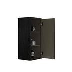 Meuble de salle de bain mural chic à rayures, armoire de rangement flottante avec 3 étagères, meuble haut pour salle de bain, chambre et salon