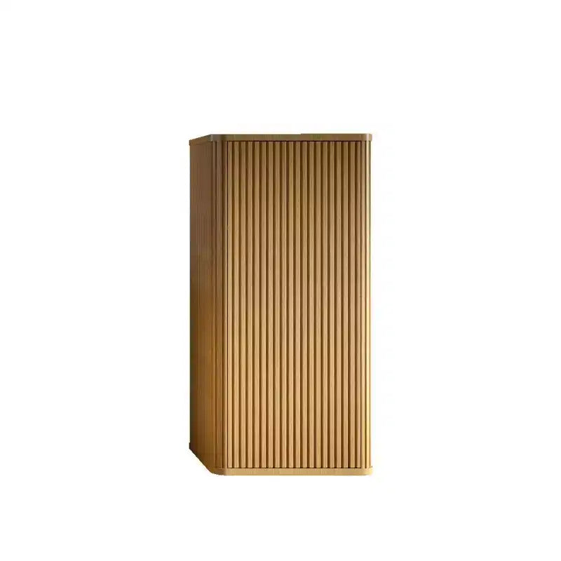 Meuble de salle de bain mural chic à rayures, armoire de rangement flottante avec 3 étagères, meuble haut pour salle de bain, chambre et salon
