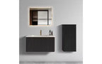 Meuble de salle de bain mural chic à rayures, armoire de rangement flottante avec 3 étagères, meuble haut pour salle de bain, chambre et salon