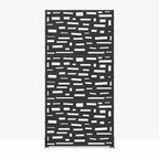 Paravent de jardin rectangulaire de 183 cm avec cadre galvanisé pour terrasse extérieure, noir