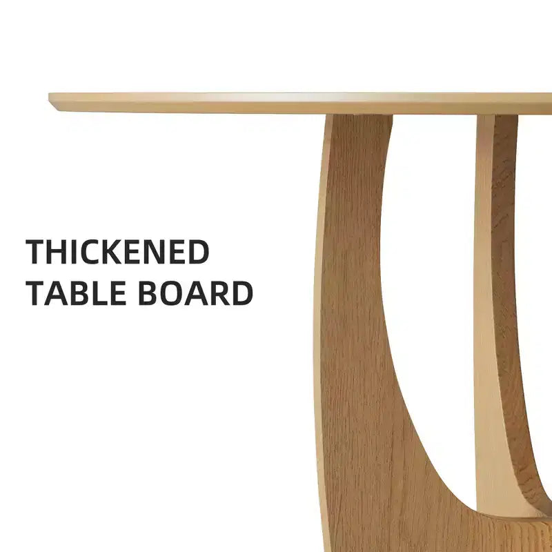 Table de salle à manger ronde en bois de 42 pouces pour 4, table de cuisine et de salle à manger moderne de style campagnard