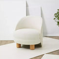 Fauteuil d'appoint Gracelyn Boucle - Ivoire/Naturel