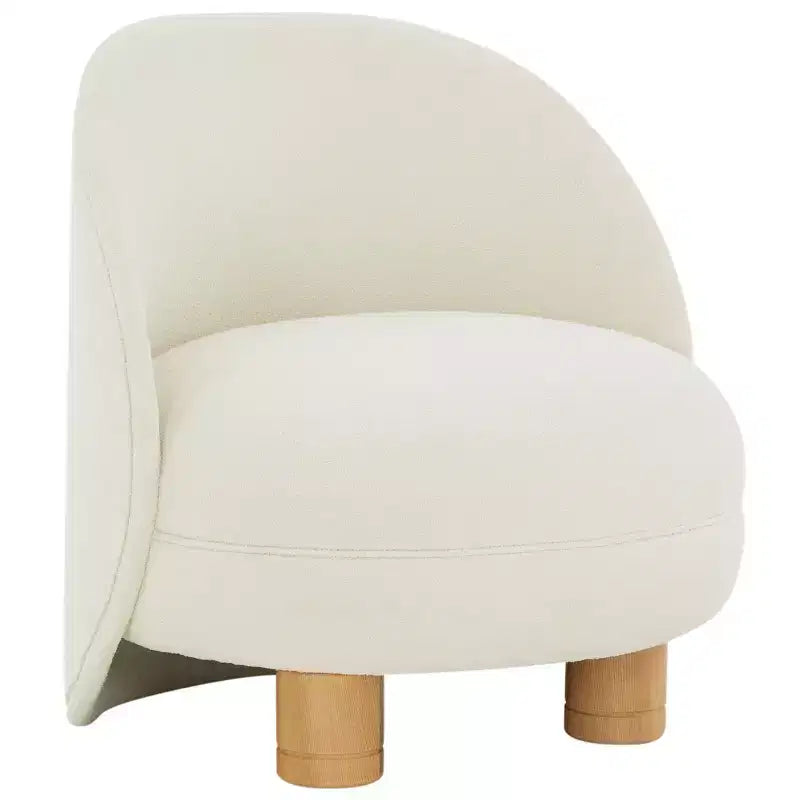 Fauteuil d'appoint Gracelyn Boucle - Ivoire/Naturel