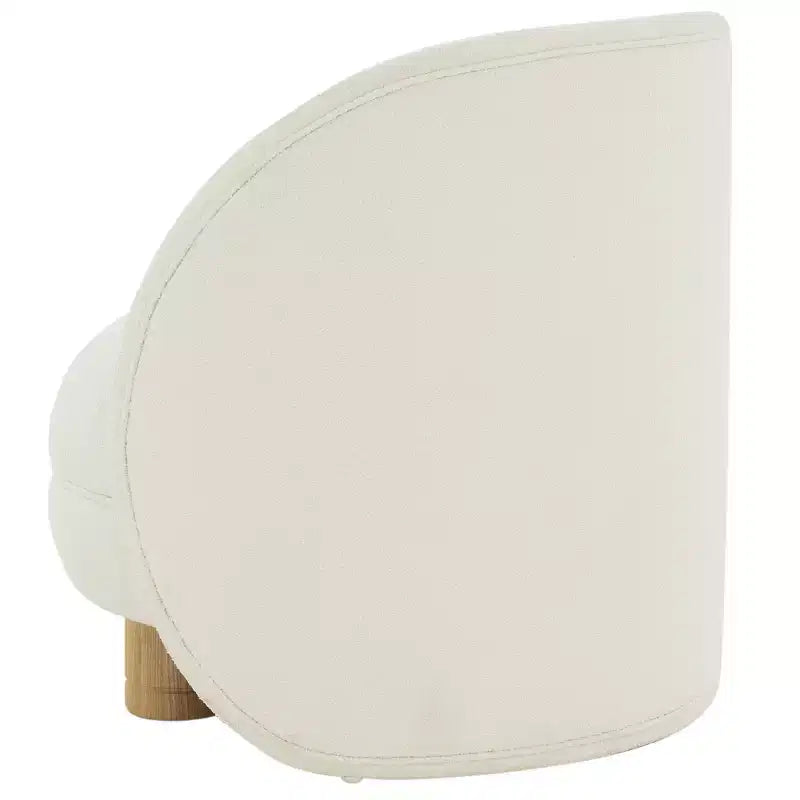 Fauteuil d'appoint Gracelyn Boucle - Ivoire/Naturel