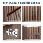 Meuble bas de 45 cm Noyer Mural Sans Vasque