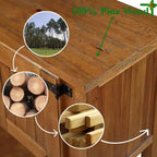 Console buffet de 48 pouces avec 2 tiroirs, placards et étagère inférieure, en bois, meuble buffet pour cuisine et salle à manger