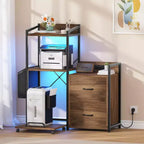 Classeur 2 tiroirs pour bureau, compatible lettres/documents légaux/A4