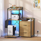 Classeur 2 tiroirs pour bureau, compatible lettres/documents légaux/A4