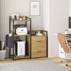 Classeur 2 tiroirs pour bureau, compatible lettres/documents légaux/A4