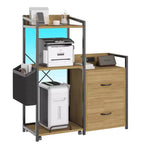 Classeur 2 tiroirs pour bureau, compatible lettres/documents légaux/A4