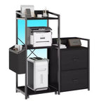 Classeur 2 tiroirs pour bureau, compatible lettres/documents légaux/A4