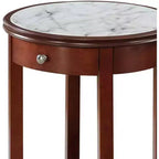 Table d'appoint rectangulaire en bois, 61 cm de hauteur, couleur orange