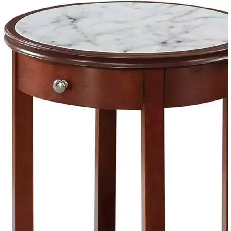 Table d'appoint rectangulaire en bois, 61 cm de hauteur, couleur orange