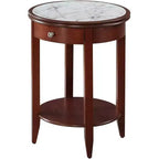 Table d'appoint rectangulaire en bois, 61 cm de hauteur, couleur orange