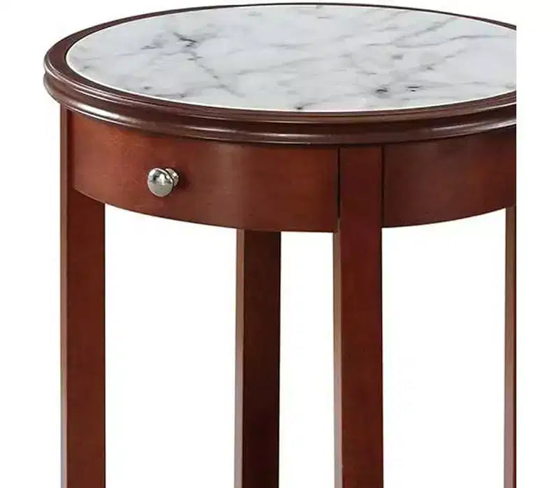Table d'appoint rectangulaire en bois, 61 cm de hauteur, couleur orange