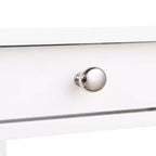 Table d'appoint rectangulaire en bois blanc de 24 po de hauteur