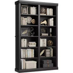 74.5 High Bookshelf, 6-Tier Double-Width Bookcase with 12 Compartments, Large Freestanding Bookcase for Living Room, Office, Library