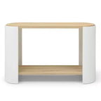 Table console moderne en bois de 48 pouces avec étagère de rangement à 2 niveaux