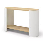 Table console moderne en bois de 48 pouces avec étagère de rangement à 2 niveaux