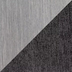 Tabourets de bar hauts Fuji en acier inoxydable et tissu anthracite