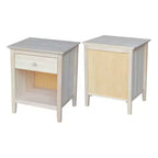 Table de chevet 49,5 cm, non finie