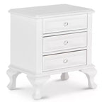 Table de chevet 3 tiroirs Isabella Youth Blanc