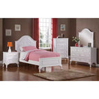 Table de chevet 3 tiroirs Isabella Youth Blanc