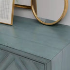 Armoire Jaylan Diamond 2 portes bleue
