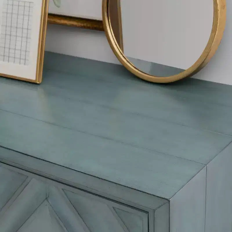 Armoire Jaylan Diamond 2 portes bleue