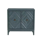 Armoire Jaylan Diamond 2 portes bleue