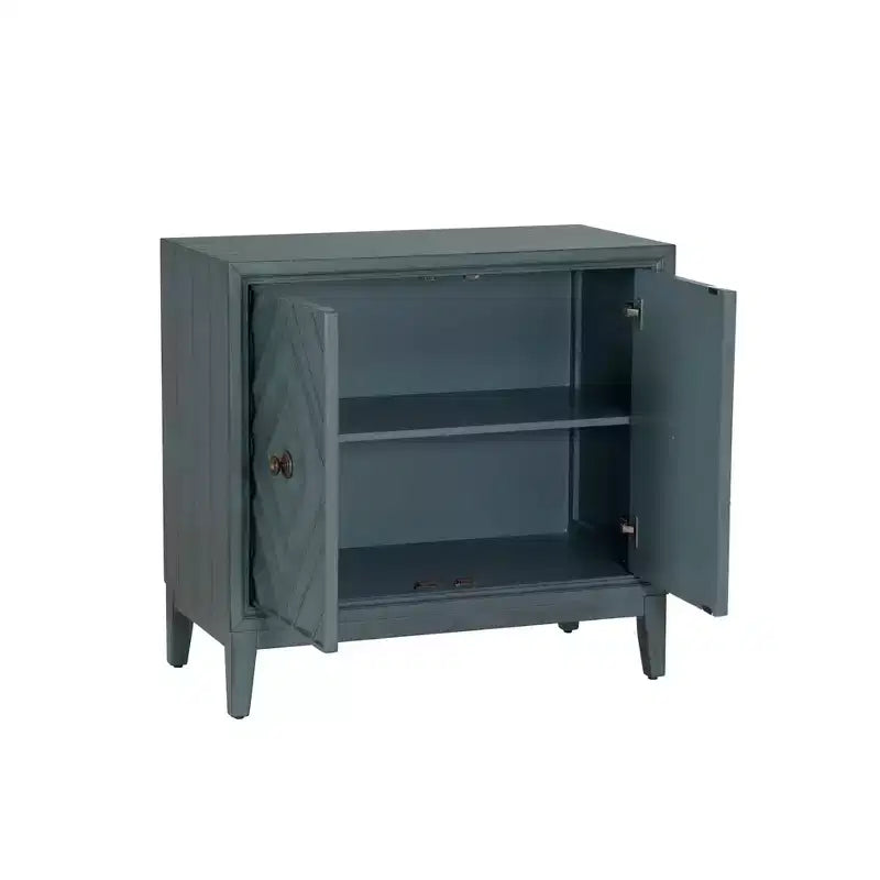 Armoire Jaylan Diamond 2 portes bleue